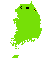 Южная Корея - уменьшенная карта