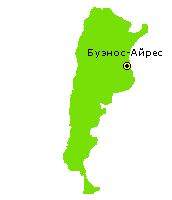 Аргентина - уменьшенная карта