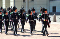 Норвегия,
смена караула у
Королевского дворца
